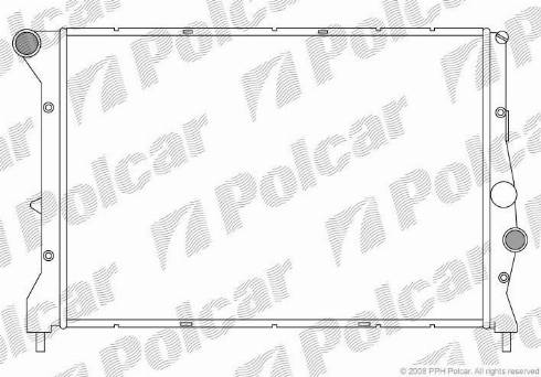 Polcar 1404082X - Radiators, Motora dzesēšanas sistēma autodraugiem.lv