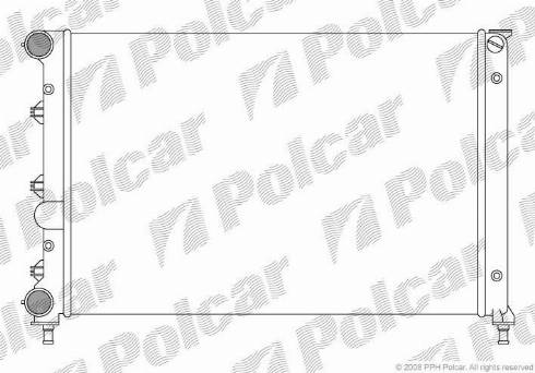 Polcar 140408A3 - Radiators, Motora dzesēšanas sistēma autodraugiem.lv