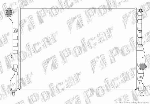 Polcar 140408A2 - Radiators, Motora dzesēšanas sistēma autodraugiem.lv