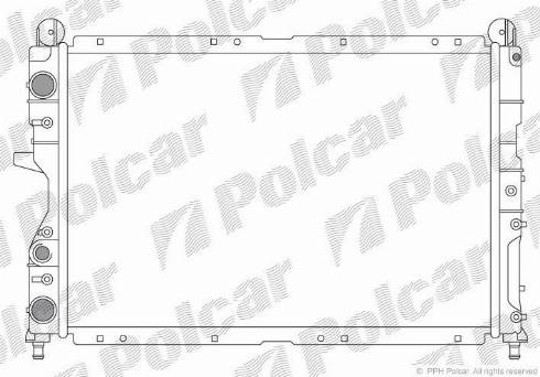 Polcar 1405084X - Radiators, Motora dzesēšanas sistēma autodraugiem.lv