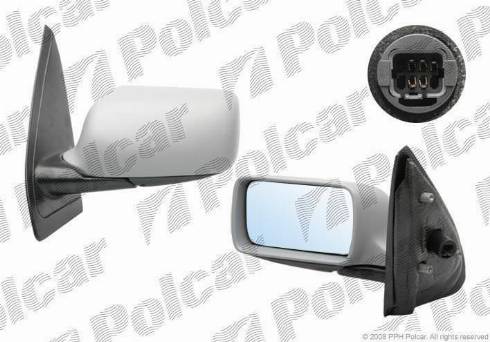 Polcar 1402523M - Ārējais atpakaļskata spogulis autodraugiem.lv