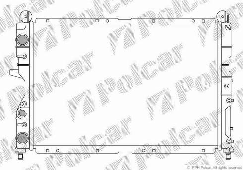 Polcar 1402086X - Radiators, Motora dzesēšanas sistēma autodraugiem.lv