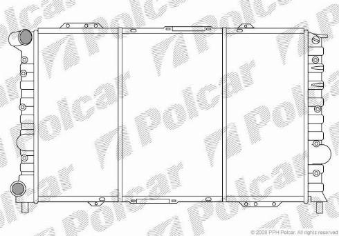 Polcar 1407082X - Radiators, Motora dzesēšanas sistēma autodraugiem.lv