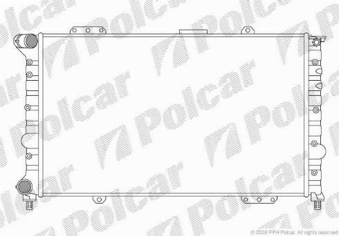 Polcar 140708A2 - Radiators, Motora dzesēšanas sistēma autodraugiem.lv