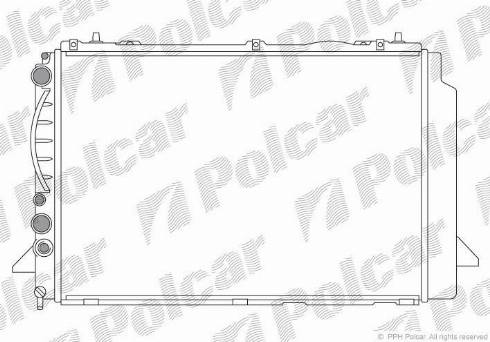 Polcar 130808A2 - Radiators, Motora dzesēšanas sistēma autodraugiem.lv