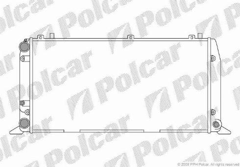 Polcar 130708-4 - Radiators, Motora dzesēšanas sistēma autodraugiem.lv