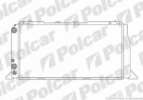 Polcar 130708A2 - Radiators, Motora dzesēšanas sistēma autodraugiem.lv