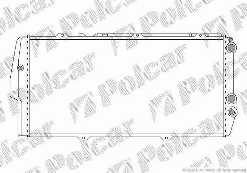 Polcar 131508-3 - Radiators, Motora dzesēšanas sistēma autodraugiem.lv