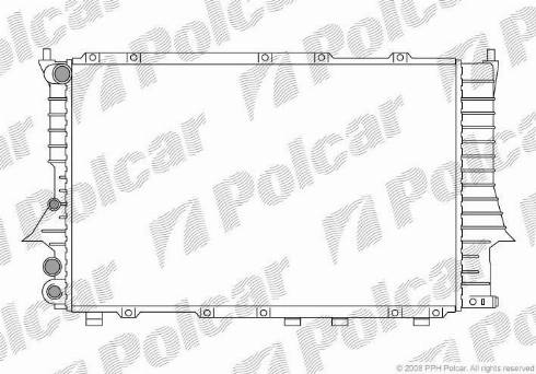 Polcar 131608-1 - Radiators, Motora dzesēšanas sistēma autodraugiem.lv