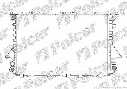 Polcar 131608A4 - Radiators, Motora dzesēšanas sistēma autodraugiem.lv