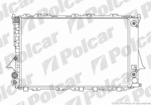 Polcar 131608A5 - Radiators, Motora dzesēšanas sistēma autodraugiem.lv