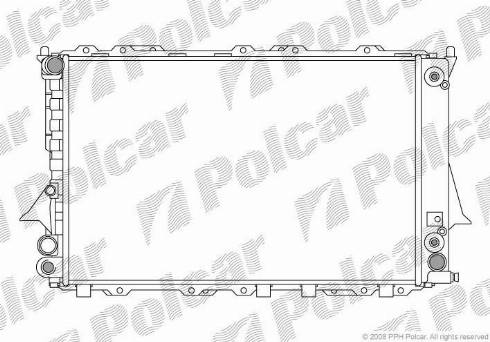 Polcar 131608A6 - Radiators, Motora dzesēšanas sistēma autodraugiem.lv