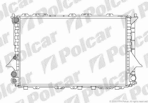 Polcar 131608A1 - Radiators, Motora dzesēšanas sistēma autodraugiem.lv