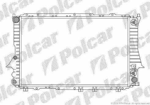 Polcar 131608A8 - Radiators, Motora dzesēšanas sistēma autodraugiem.lv