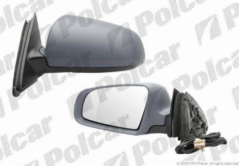 Polcar 1334514M - Ārējais atpakaļskata spogulis autodraugiem.lv