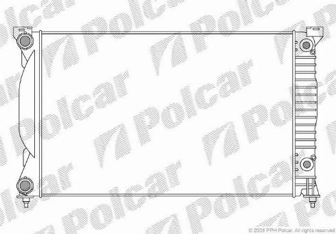 Polcar 133408-2 - Radiators, Motora dzesēšanas sistēma autodraugiem.lv