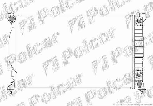 Polcar 133408-7 - Radiators, Motora dzesēšanas sistēma autodraugiem.lv