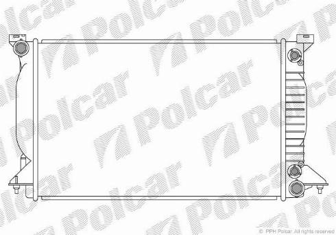 Polcar 133508-2 - Radiators, Motora dzesēšanas sistēma autodraugiem.lv