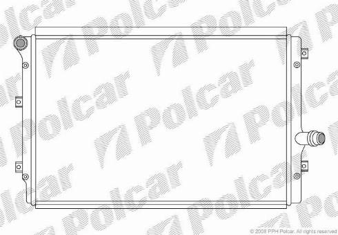 Polcar 133108-4 - Radiators, Motora dzesēšanas sistēma autodraugiem.lv