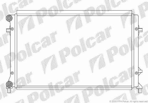 Polcar 133108-3 - Radiators, Motora dzesēšanas sistēma autodraugiem.lv
