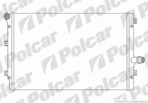 Polcar 133108A4 - Radiators, Motora dzesēšanas sistēma autodraugiem.lv
