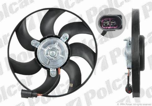 Polcar 133123U5-Q - Ventilators, Motora dzesēšanas sistēma autodraugiem.lv