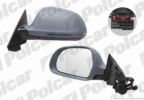 Polcar 1332521M - Ārējais atpakaļskata spogulis autodraugiem.lv