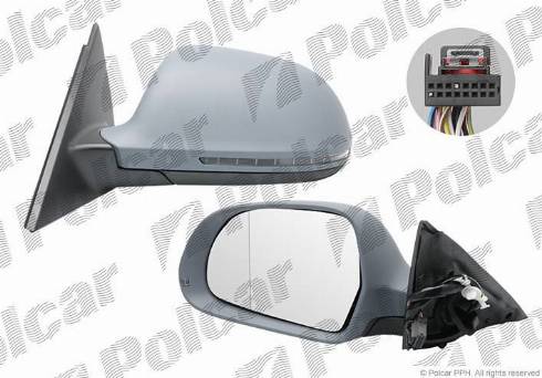 Polcar 1337512M - Ārējais atpakaļskata spogulis autodraugiem.lv
