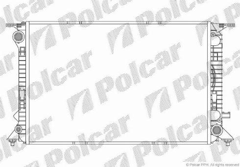 Polcar 133708-1 - Radiators, Motora dzesēšanas sistēma autodraugiem.lv