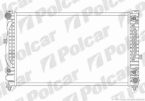 Polcar 132408A9 - Radiators, Motora dzesēšanas sistēma autodraugiem.lv