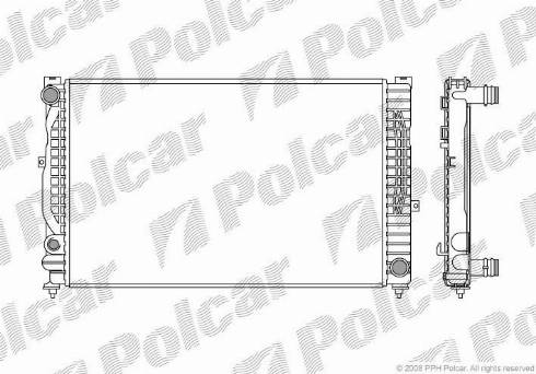 Polcar 132408-5 - Radiators, Motora dzesēšanas sistēma autodraugiem.lv
