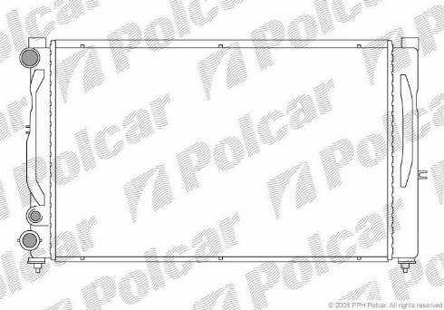 Polcar 132408-1 - Radiators, Motora dzesēšanas sistēma autodraugiem.lv