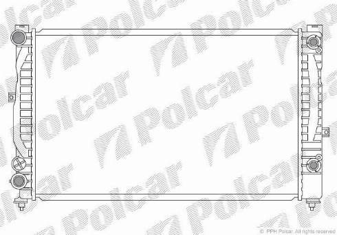 Polcar 132408-8 - Radiators, Motora dzesēšanas sistēma autodraugiem.lv
