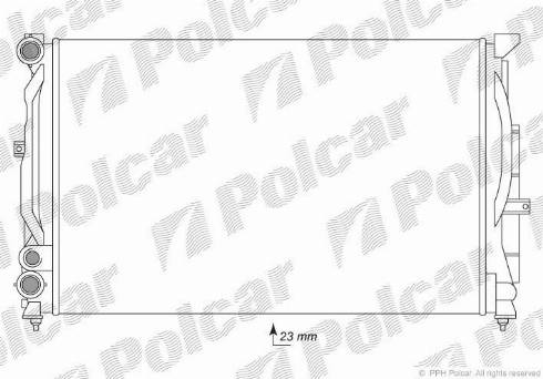 Polcar 1324082X - Radiators, Motora dzesēšanas sistēma autodraugiem.lv