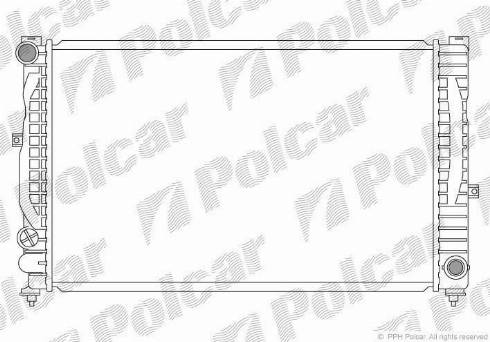 Polcar 132408-7 - Radiators, Motora dzesēšanas sistēma autodraugiem.lv