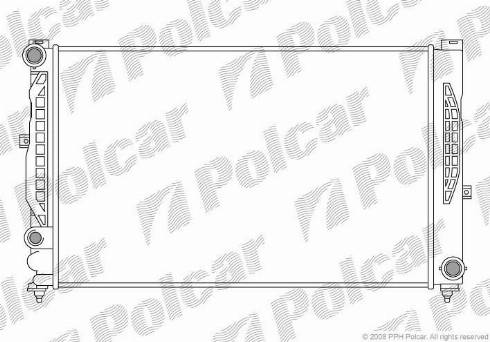 Polcar 132408A5 - Radiators, Motora dzesēšanas sistēma autodraugiem.lv