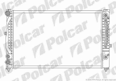 Polcar 132408A8 - Radiators, Motora dzesēšanas sistēma autodraugiem.lv