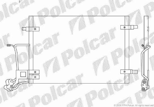 Polcar 1324K8C3 - Kondensators, Gaisa kond. sistēma autodraugiem.lv