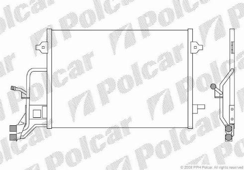 Polcar 1324K8C2 - Kondensators, Gaisa kond. sistēma autodraugiem.lv