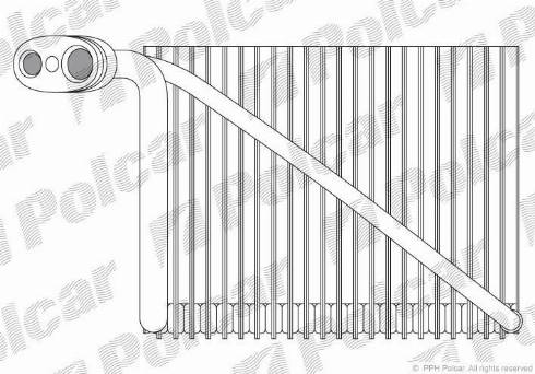 Polcar 1324P82X - Iztvaikotājs, Gaisa kondicionēšanas sistēma autodraugiem.lv