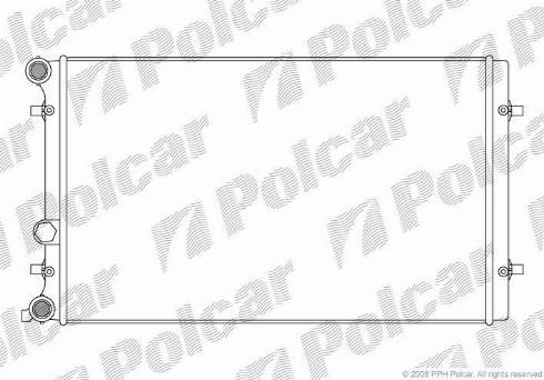 Polcar 132308-1 - Radiators, Motora dzesēšanas sistēma autodraugiem.lv