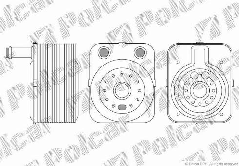 Polcar 1323L83X - Eļļas radiators, Motoreļļa autodraugiem.lv