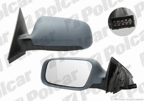 Polcar 1327516M - Ārējais atpakaļskata spogulis autodraugiem.lv