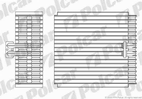 Polcar 1327P8-1 - Iztvaikotājs, Gaisa kondicionēšanas sistēma autodraugiem.lv
