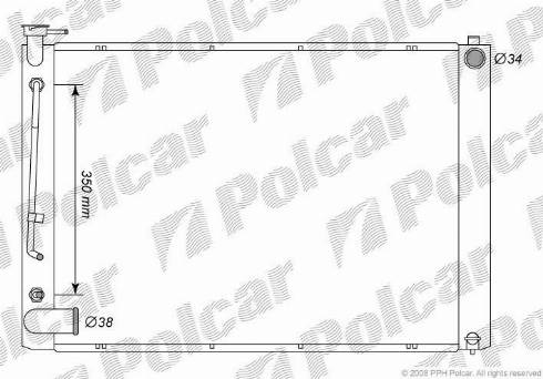 Polcar 8061081K - Radiators, Motora dzesēšanas sistēma autodraugiem.lv