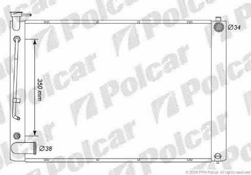 Polcar 8061082K - Radiators, Motora dzesēšanas sistēma autodraugiem.lv