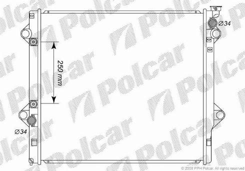 Polcar 8191082K - Radiators, Motora dzesēšanas sistēma autodraugiem.lv