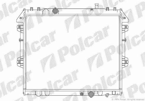 Polcar 819208-6 - Radiators, Motora dzesēšanas sistēma autodraugiem.lv