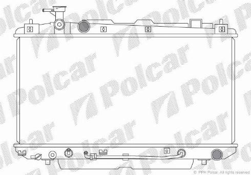 Polcar 814608-6 - Radiators, Motora dzesēšanas sistēma autodraugiem.lv