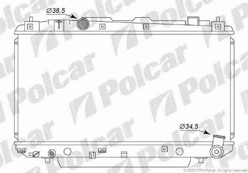 Polcar 8146081K - Radiators, Motora dzesēšanas sistēma autodraugiem.lv